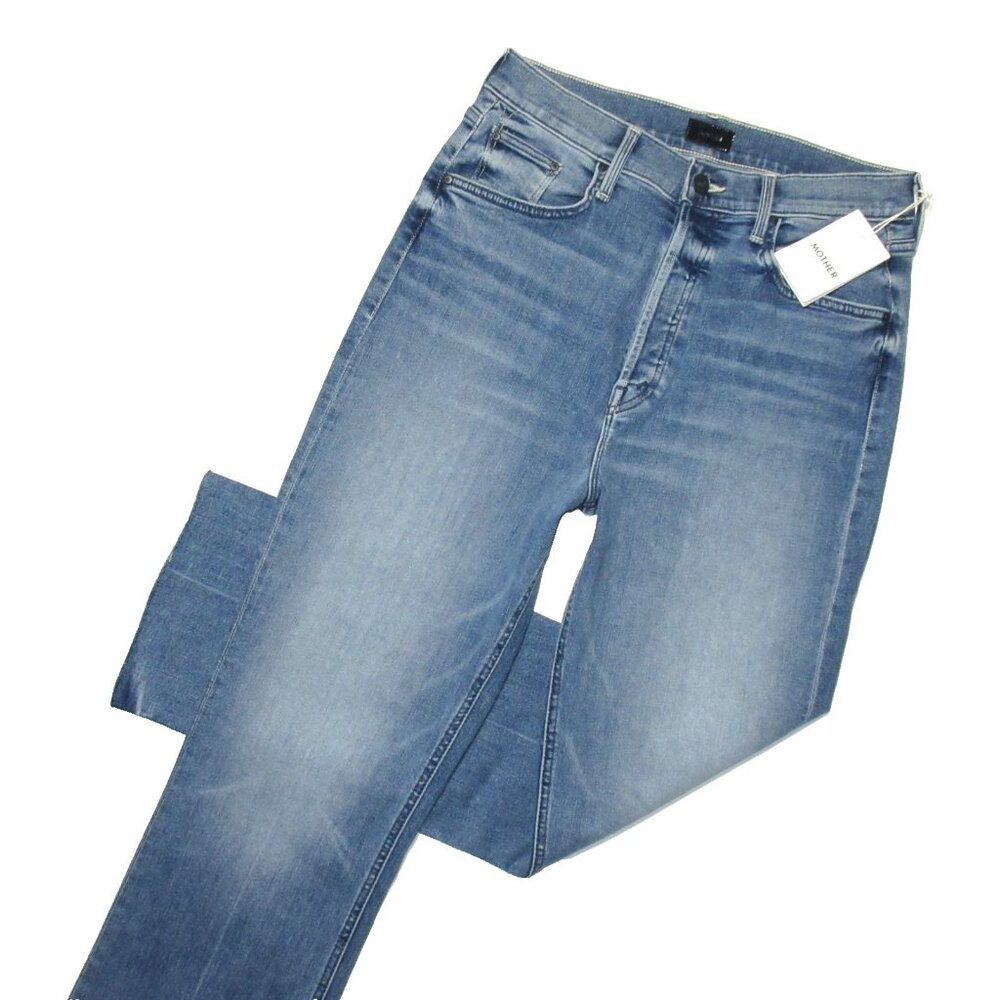 NWT Mother Tripper Ankle Fray in We The Animals High Rise Stretch Crop Jeans 32 - Picture 5 of 10